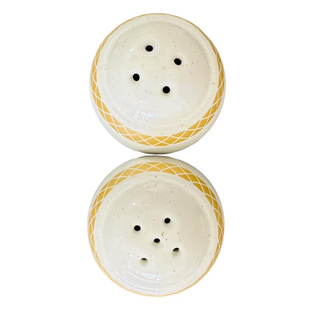 Mikasa Stoneworks Arcadia 52-Piece Dinnerware Set | Service for 8 Full Set | 1999 Vintage Stoneware | Gold Lattice Trim | Discontinued China Cf310 For Sale - Image 11 of 18