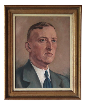 Impressionist Artist, Portrait, 1950s, Oil Painting, Framed