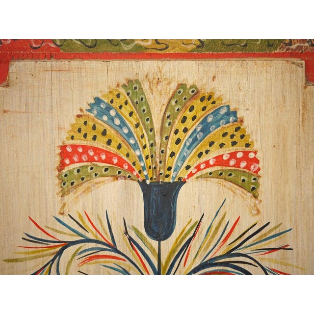 Blue Alpine Blue Floral Painted Cupboard For Sale - Image 8 of 18