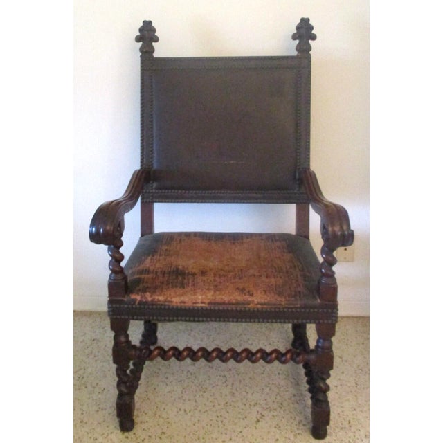 Mid 19th Century Bobbin Turned Walnut Armchair For Sale - Image 13 of 13
