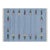 Handmade Cotton Vegetable Dyed Flat Weave Area Rug, Sky Blue Leaf Dhurrie - 8'x10' For Sale