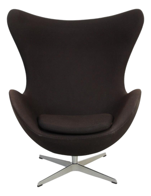 Egg Chair in Black Fabric by Arne Jacobsen, 2012