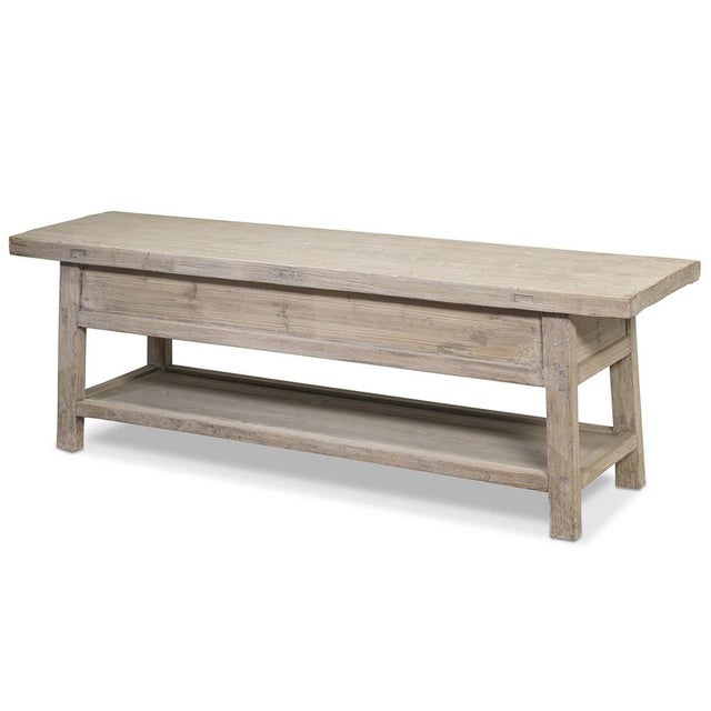 Early 21st Century Low Table in Elm For Sale - Image 5 of 8
