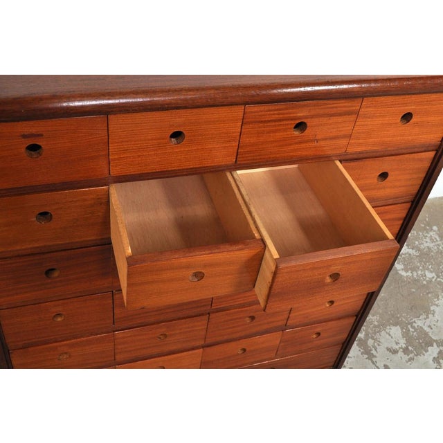 Wood Vintage Mahogany Chest of Drawers, 1930s For Sale - Image 7 of 9