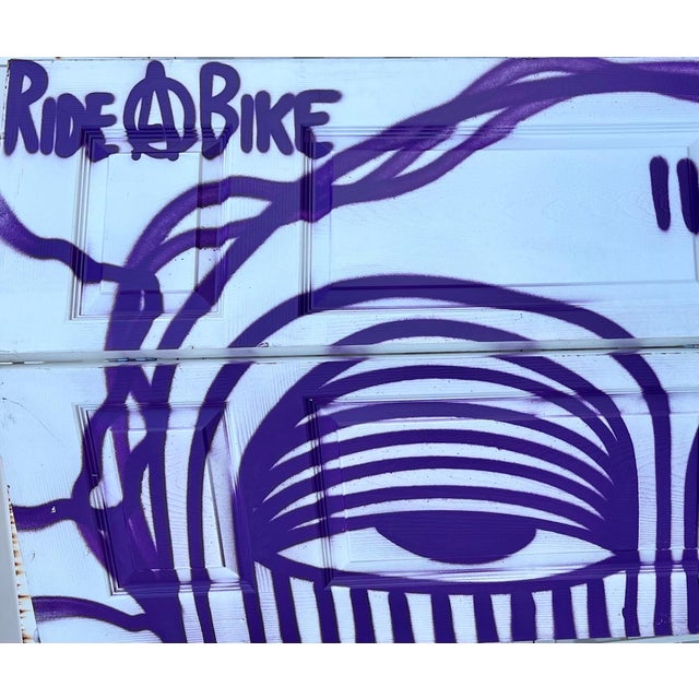 Ahol Sniffs Glue David Anasagasti (Cuban American, born 1980). An original graffiti painting on found object, produced for...