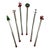 Vintage Macy’s Holiday Theme Swizzlers Stirrers for Drinks and Cocktails For Sale