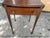 Antique English Mahogany Edwardian Small Drop Leaf Table Satinwood Inlay For Sale In West Palm - Image 6 of 7