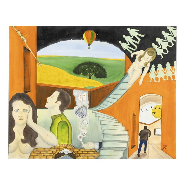 Santos, Nude Saints, 2000, Oil Painting on Canvas For Sale