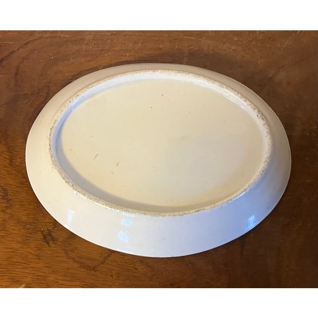 Antique 18th Century George III Worcester Porcelain Tea Pot Stand Decorated With Oak Leaf Garland and Acorns For Sale In New York - Image 6 of 8