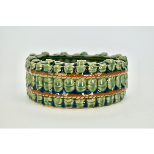 Vintage Italian faux bamboo ceramic bowl. Can be used for all sorts of things: planter, ashtray, catchall or just...