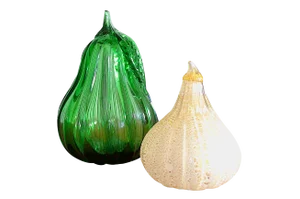 Mid-Century Murano Fruit Von Barovier & Toso, 1960s, Set of 2