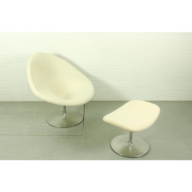 Artifort Set of Vintage Globe Chair and Ottoman by Pierre Paulin for Artifort, 1960s For Sale - Image 4 of 16