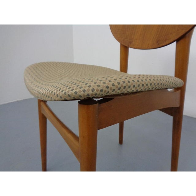 Dining Chairs in Walnut & Beech, 1960s, Set of 3 For Sale - Image 12 of 17