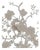Luxury Hand Painted Silver Foil Wallpaper With Floral & Bird Design, Elegant Chinoiserie Botanical Wallcovering, Custom Oriental Interior Mural For Sale