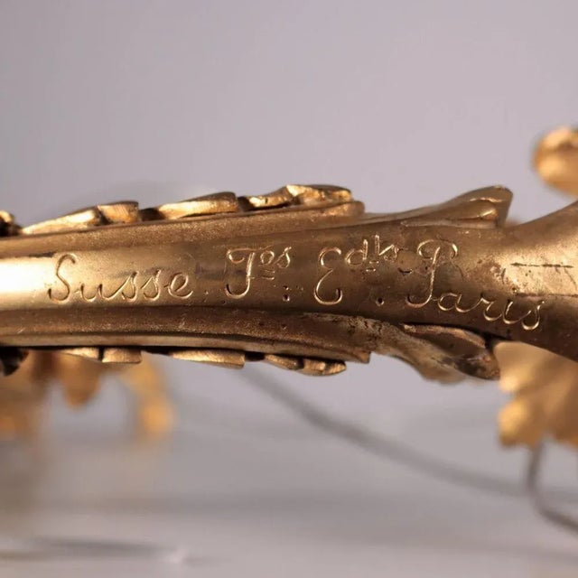 Napoleon III Gilded Bronze Chandelier, Paris, France, 1800s For Sale - Image 11 of 12