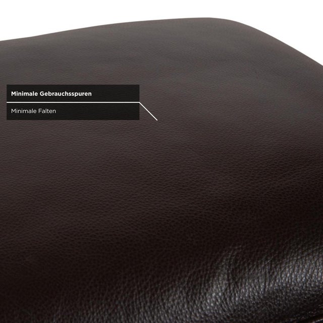 Brown Leather Fenja Stool from Koinor For Sale - Image 6 of 13