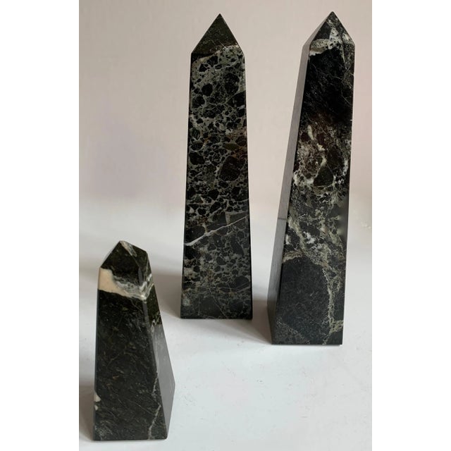 Marble Obelisk Paper Weight Bookends - Set of 3 For Sale - Image 4 of 13