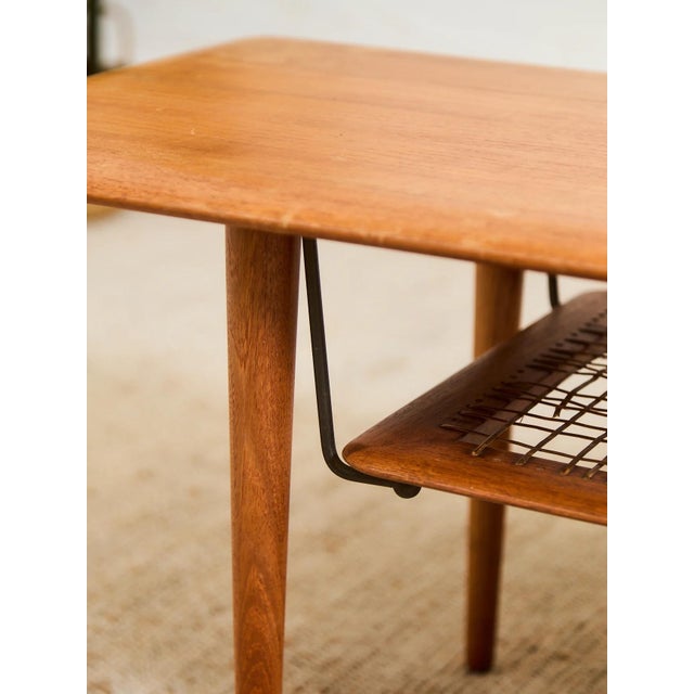 Wood Mid 20th Century Danish Modern Teak Coffee Table For Sale - Image 7 of 12