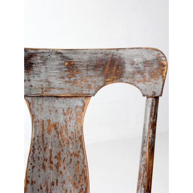 Antique 19th Century Painted Lyre Back Chair For Sale - Image 9 of 17