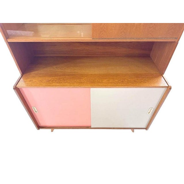 Vintage U-452 Cabinet with Display Case and Bar by Jiri Jiroutek, 1960s For Sale - Image 12 of 13