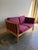 Vintage Danish Stouby Loveseat MCM Sofa - Scandinavian Beech Frame Settee For Sale - Image 4 of 8