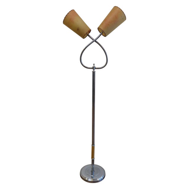 Midcentury Goose Neck Floor Lamp For Sale - Image 11 of 11