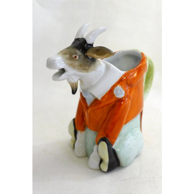 Small Zoomorphic Goat Pitcher in Porcelain from Schafer & Vater, Germany, 1920s For Sale - Image 10 of 13