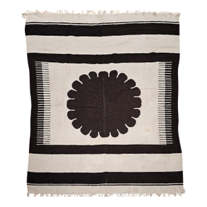 Mid-20th Century Vintage Southwestern Kilim Rug in Wool & Cotton