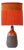 Red Volcanic Ceramic Table Lamp by R. Houben, 1970 For Sale