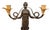 French Pair of French 19th Century Empire Style Bronze, Ormolu & Marble Candelabras. For Sale - Image 3 of 11