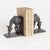 This pastoral handsome creature is created by a cast aluminum sculpting method. A detailed grazing horse bookend design...