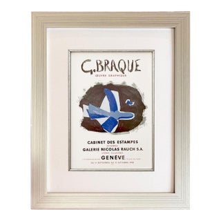 Braque Lithograph 11 Oeuvre Graphique 1959 Framed For Sale