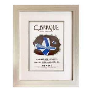 Braque Lithograph 11 Oeuvre Graphique 1959 Framed