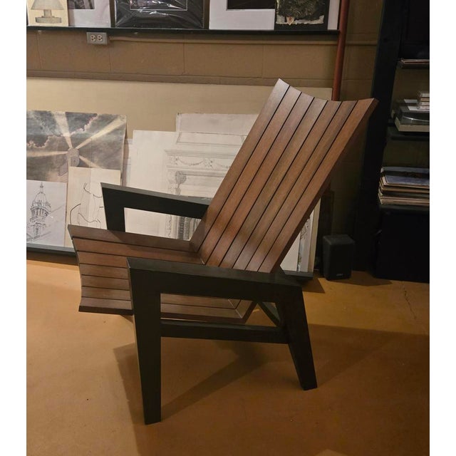 I myself designed and supervised the fabrication of this chair myself and it's been in my own collection ever since, right...