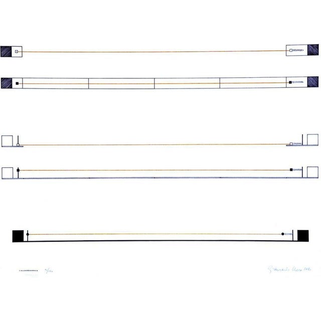 Lithograph on paper. Hand signed and numbered in pencil. Edition of 150. Excellent condition. This piece is attributed to...