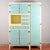 Restored and Repainted Vintage Kitchen Cabinet For Sale - Image 9 of 18