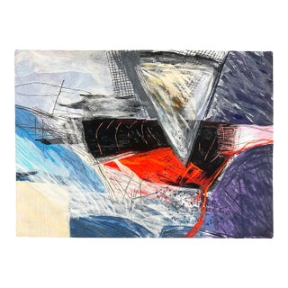 “Torso in Tension” Soft Painting Tapestry by Calman Shemi For Sale