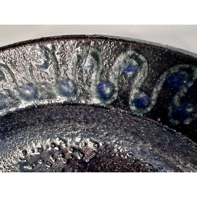 1960s Studio Ceramic Art Plates with Modernist Decor, Germany, 1960s, Set of 2 For Sale - Image 5 of 14