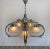 Italian Chrome and Murano Glass Chandelier from Mazzega, 1970s For Sale - Image 10 of 15