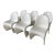 1990s Verner Panton for Vitra Sculptural Molded Fiberglass Dining Chairs For Sale