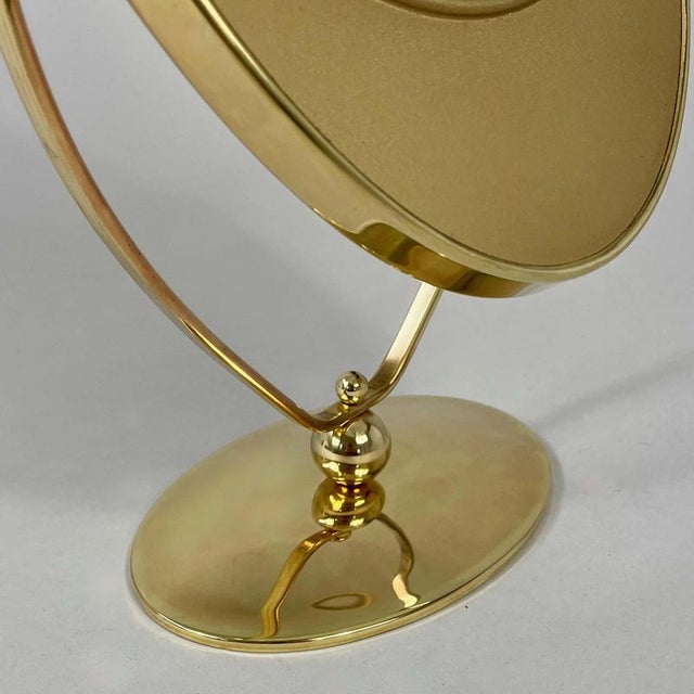 Art Deco Double-Sided Brass Table Mirror, 1940s For Sale - Image 13 of 16