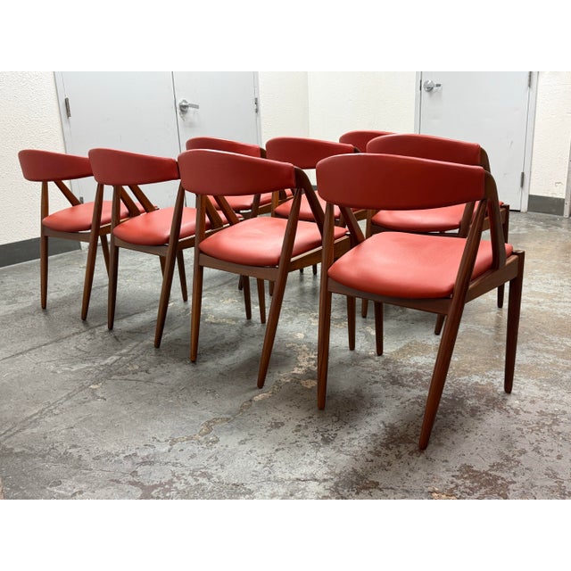 Mid 20th Century Mid 20th Century Kai Kristiansen for Mobler Dining Chairs, Set of Eight For Sale - Image 5 of 12