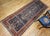 Textile Antique Farahan Sarouk Runner, Hand-Knotted Wool, All-Over Geometric Pattern, Navy & Rust, 4x10 For Sale - Image 7 of 16