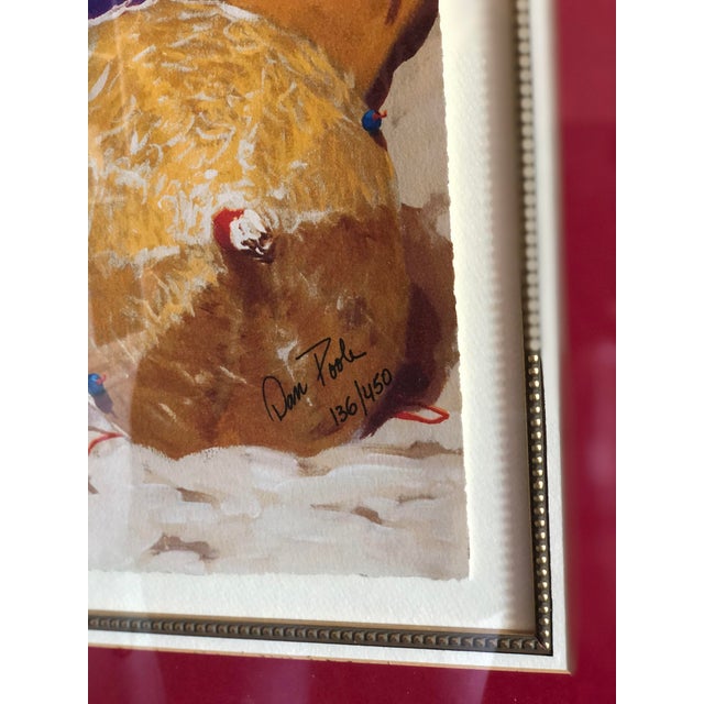 Wood 2002 "Monkeys on the Beach" Anthropomorphic Lithograph by Dan Poole, Framed For Sale - Image 7 of 9
