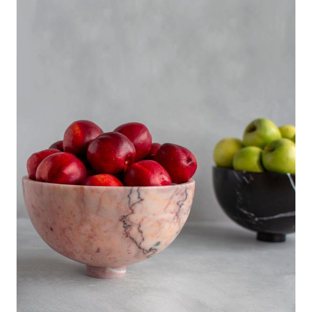 Postmodern Pink Marble Fruit Bowl from Kiwano Concept For Sale - Image 3 of 7