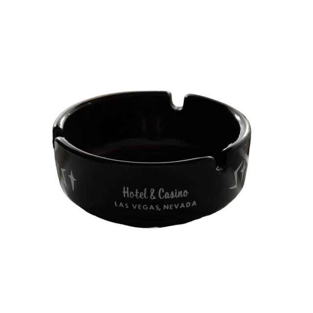 Stardust Las Vegas Black Glass Ashtray For Sale In Tampa - Image 6 of 9