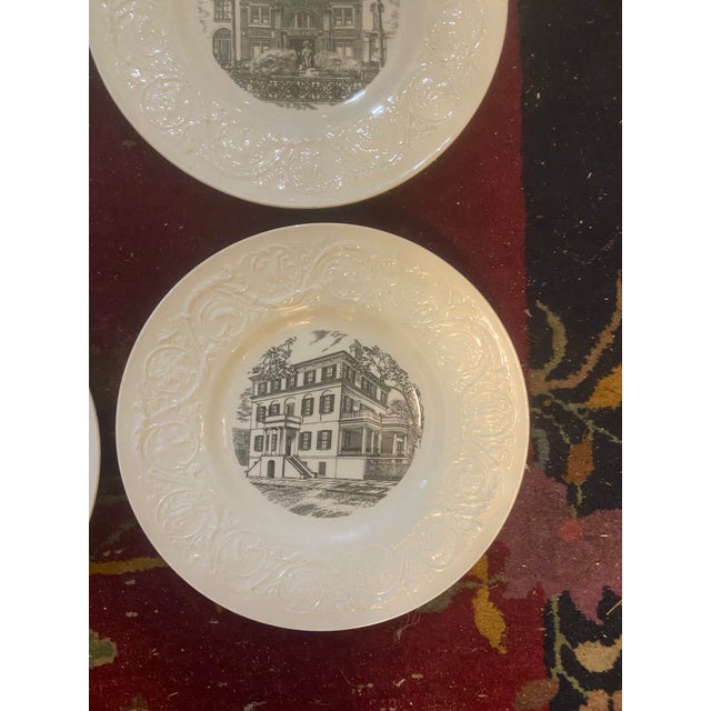 1950s Wedgwood Etruria Plates “Savannah, Ga” Collection for Levy Jewelers - Set of 4 For Sale In Savannah - Image 6 of 9