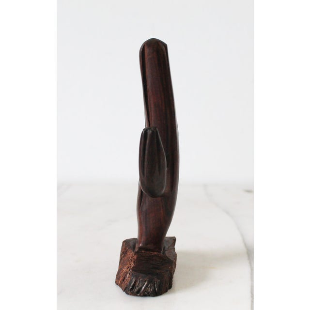 Vintage Ironwood Cactus Sculpture For Sale In Milwaukee - Image 6 of 9