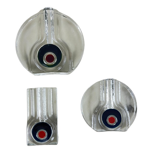 Mid-Century Murano Vases, 1960s, Set of 3 For Sale