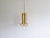 This rare brass chandelier "Reflex" was designed nu Pierre Forssell and produced at Skulltuna Sweden in the 1960s. The...